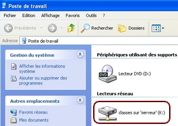 Classes sur serveur