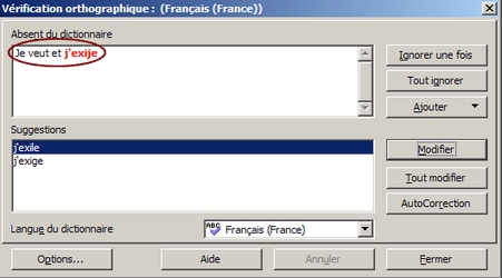 correcteur orthographique