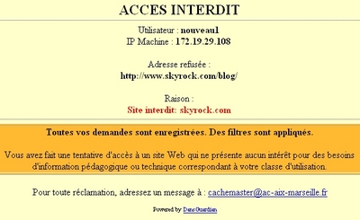 Site interdit
