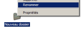 renommer un dossier